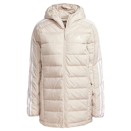 Amazon.com: adidas Essentials 3-Stripes Light Down Hooded Parka